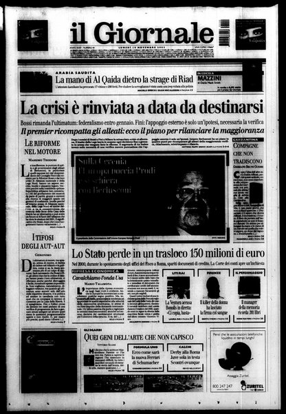 Il giornale del lunedi